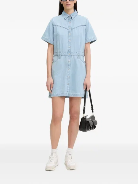 Top Levi's® fără mâneci zdrențuiți skinny fit albastru