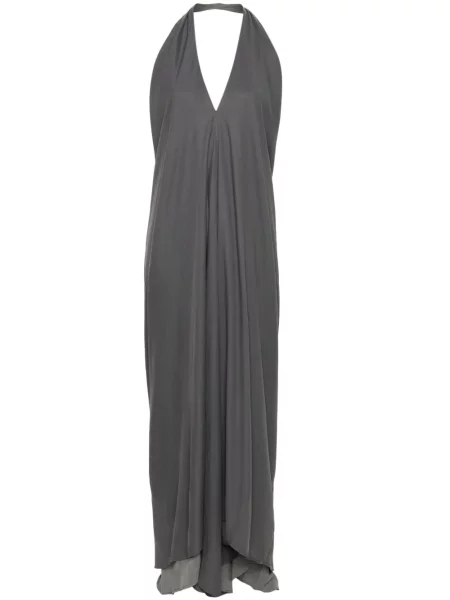 Maksi sukienka maxi Andrea Ya'aqov z twillu garniturowa szara