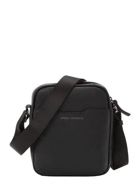 Crossbody torbica Armani Exchange iz umetnega usnja črna