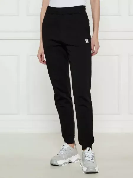 HUGO Pantaloni de trening Nelfinia | Regular Fit negru