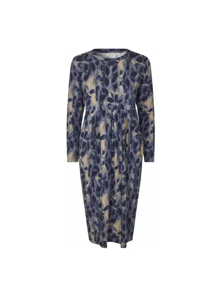 Sukienka midi Masai z długim rękawem do kolan