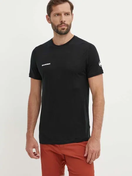 Mammut Tree Wool FL black férfi trekking póló. Méret: M fekete