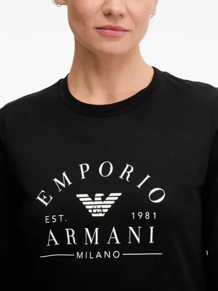 Lung tricou Armani Exchange negru