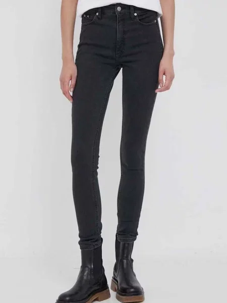 Rifle Calvin Klein Jeans čierna