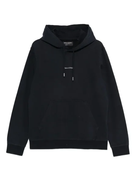 Суичър с качулка Marc O'polo бродиран синьо