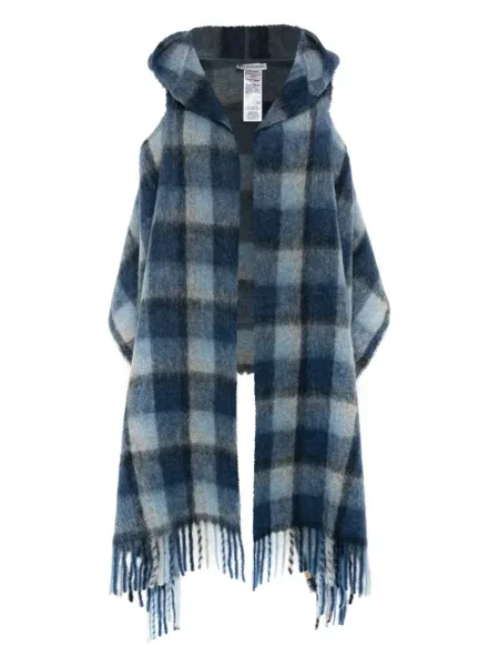 Fular Woolrich cu glugă albastru