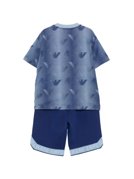 Szorty dziecięce Emporio Armani niebieskie