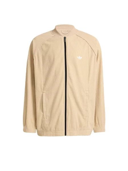Adidas Originals Manšestrová Bunda Sst Oversize Corduroy Originals béžová
