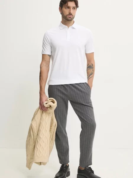 Polo majica Karl Lagerfeld bela