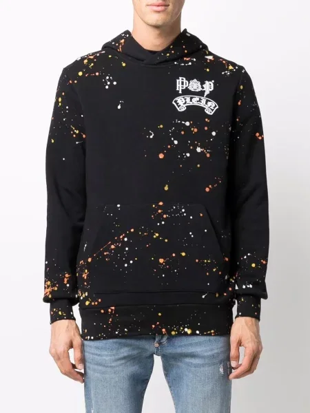 Svetr Philipp Plein s potiskem černý