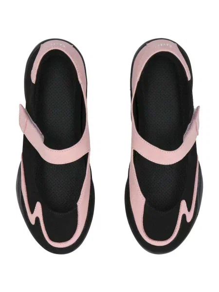 Nae Vegan Shoes Baleríny Nadia / černá pink