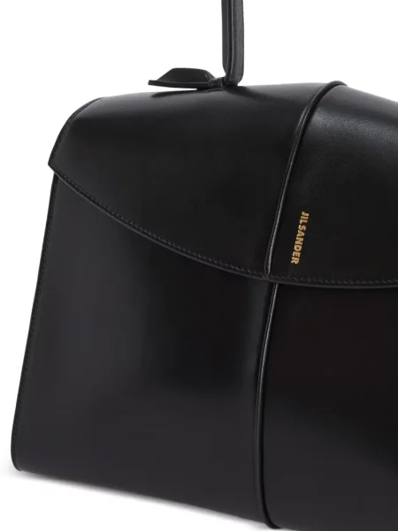 Geanta de piele Jil Sander din piele negru