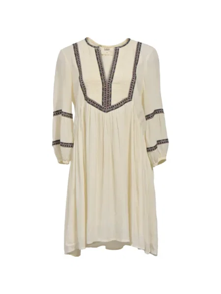 Rochie midi Ba&sh cu decolteu în V până la genunchi de costum