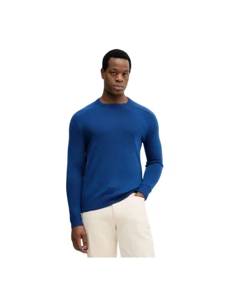 United Colors of Benetton sweter wełniany lekki niebieski