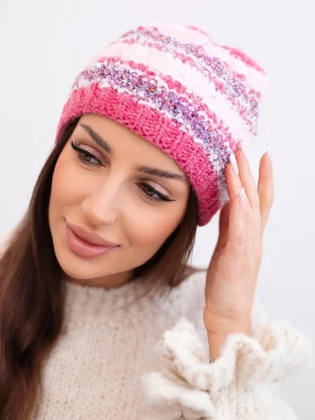 Căciulă Kesi de cristal alb