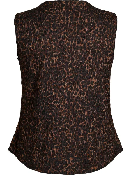 Zizzi Top Vtalia / temno rjava