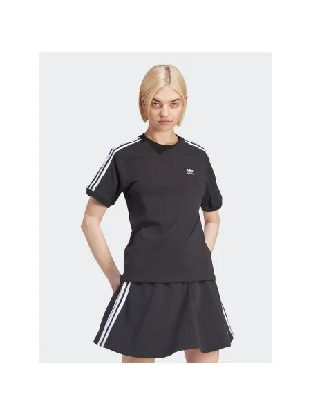 Majica Adidas Originals s črtami črna