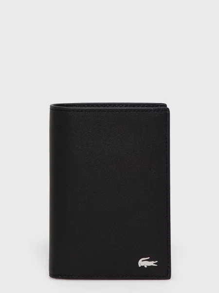Lacoste Portofel de piele bărbați negru