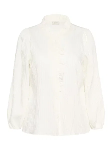 KAFFE CURVE Bluză Uma natural alb