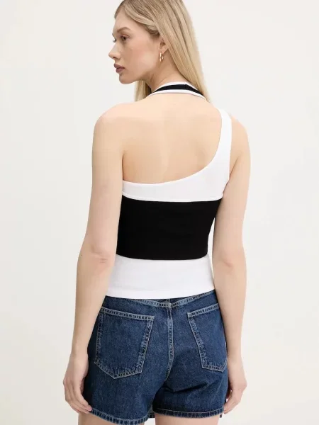 Džínový top Karl Lagerfeld Jeans černý