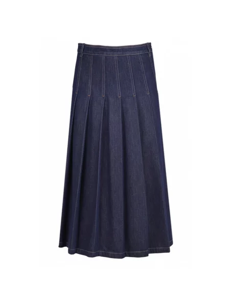 Spódnica jeansowa Weekend Max Mara niebieska