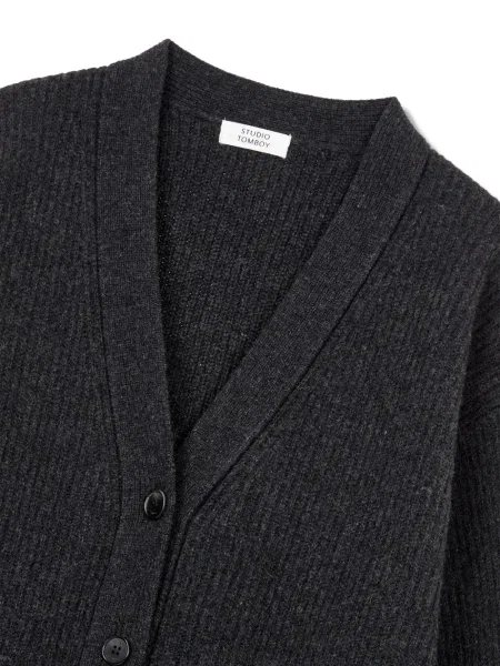 Cardigan Studio Tomboy tricotate gri