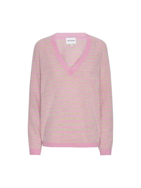 Sweter American Dreams wełniany różowy
