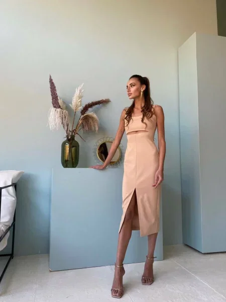 Сукня міді Milirud бежевий