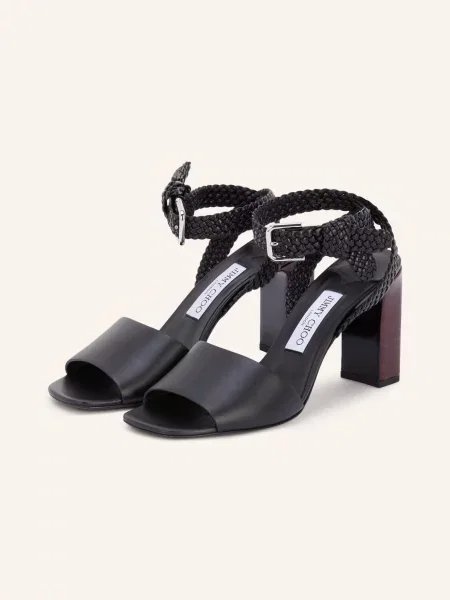 Jimmy Choo Sandały Rori 85 schwarz czarne