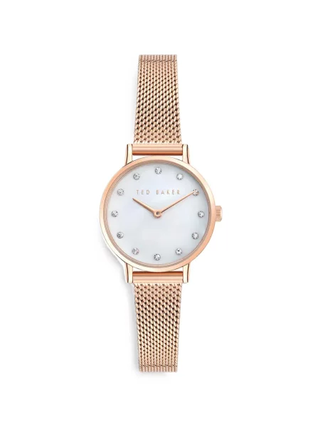Ceas Ted Baker plasă cu bretele alb