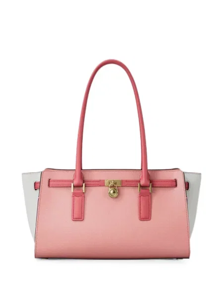 Geantă shopper Michael Kors din piele roz