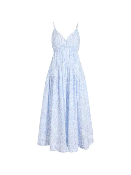 Rochie maxi Proenza Schouler White Label cu imagine cu model zebră alb