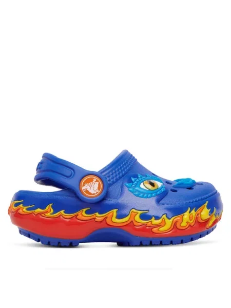 Crocs Чехли Toddler Classic IAM Dragon Lights Clog син