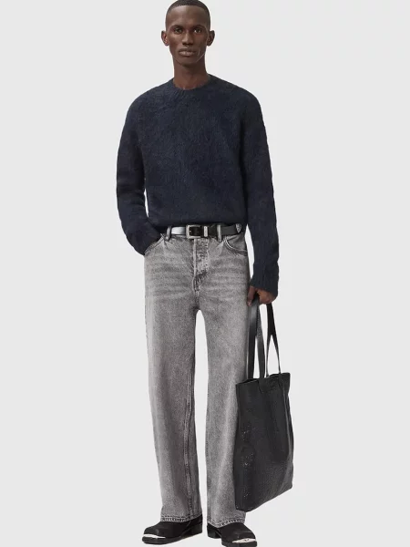 Мохеровый свитер Allsaints черный