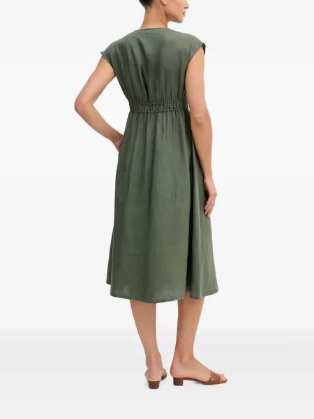 Rochie mini Benetton fără mâneci cu decolteu în V verde