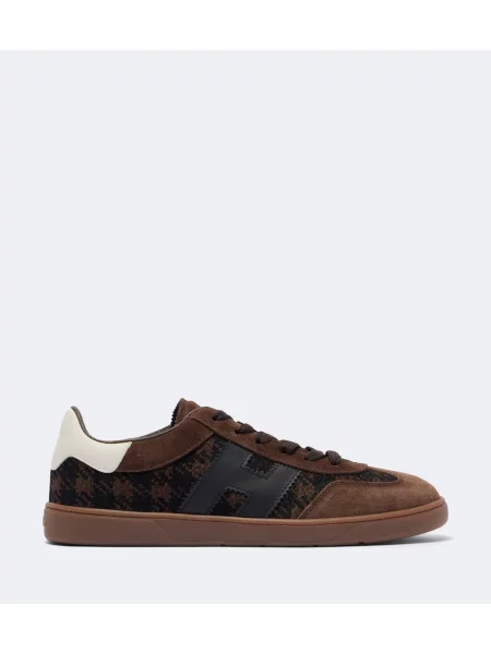Sneakerși Hogan din piele de căprioară maro