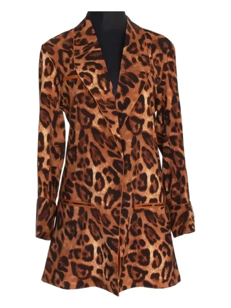Geacă Mystique cu imagine cu model leopard maro