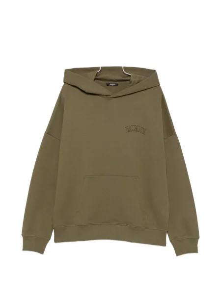 Hanorac cu glugă Balmain cu imagine verde