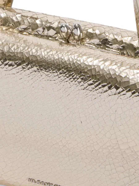 Geanta de piele Jil Sander din piele auriu