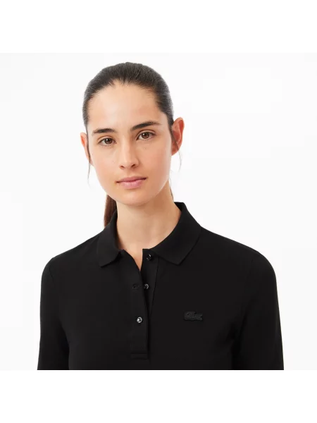 Поло Lacoste черное
