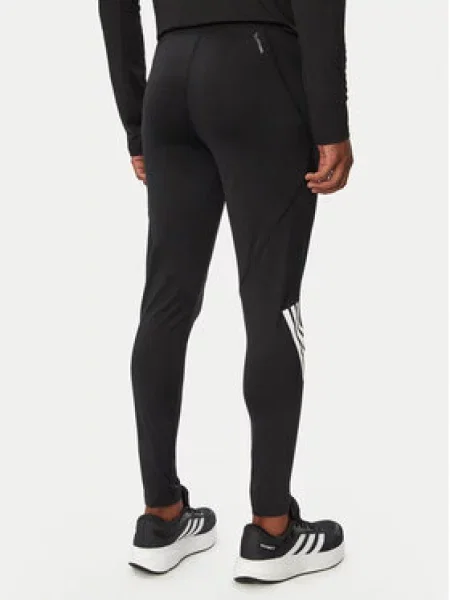 ADIDAS PERFORMANCE Športové nohavice Iconic / biela čierna