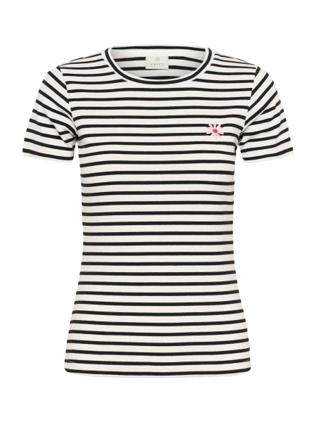 Kaffe Tricou KAliddy Flower albastru marin / magenta / roz pastel alb