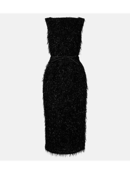 Rochie midi Erdem până la genunchi de costum negru