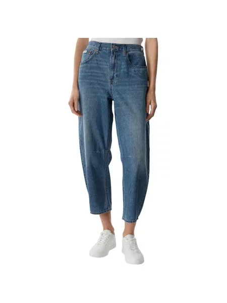 Decupat blugi Calvin Klein Jeans albastru