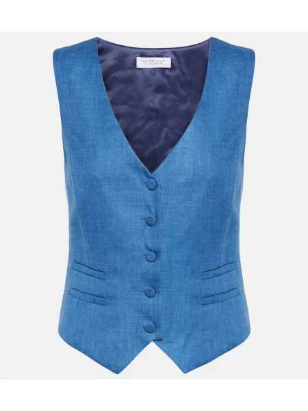 Volneni volneni telovnik Gabriela Hearst modra