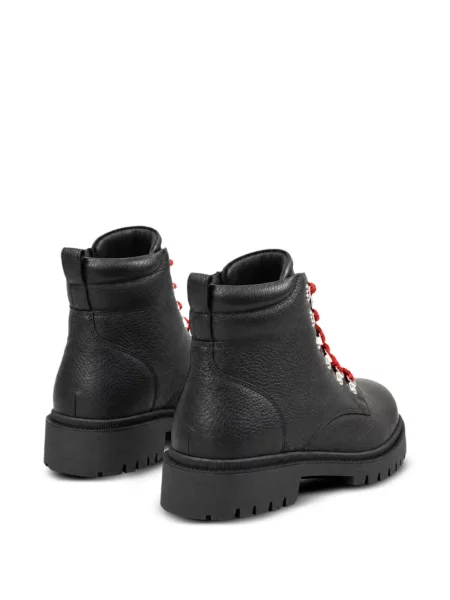 Botine Philipp Plein din piele cu imagine negru