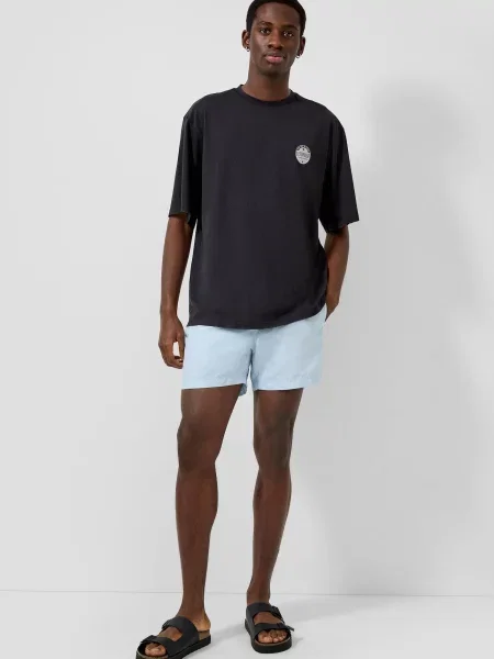 QS Tricou negru / murdar alb