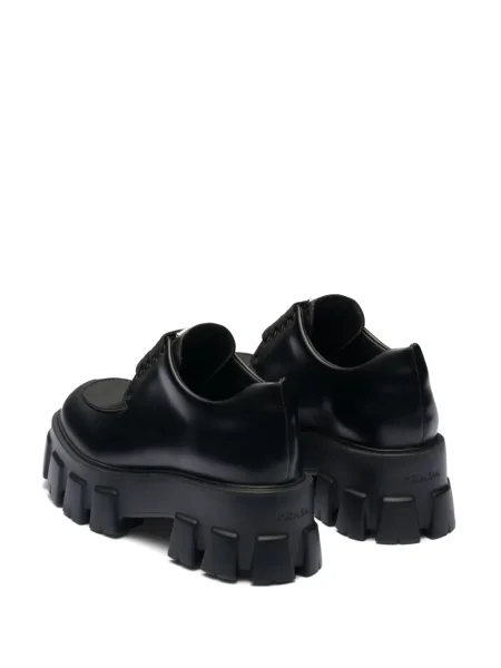 Pantofi Prada cu șireturi din piele negru