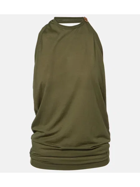 Top Balenciaga drapat verde