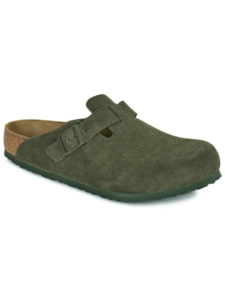 Bőr félcipő Birkenstock zöld